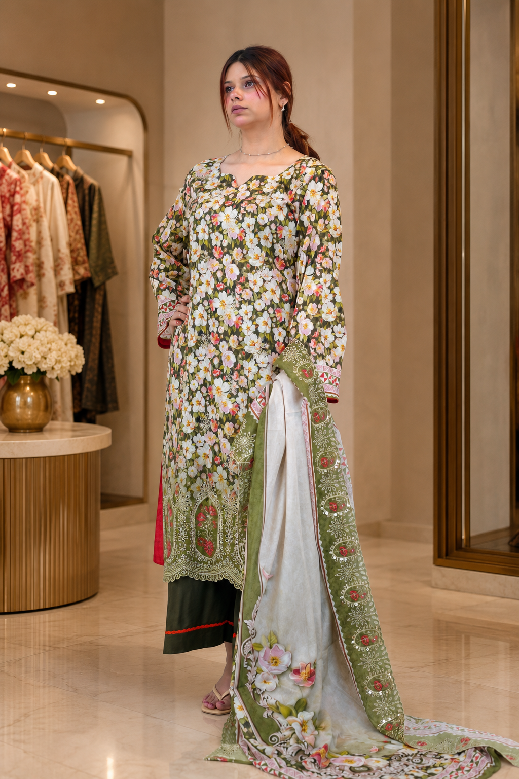 Floral Printed Lawn
